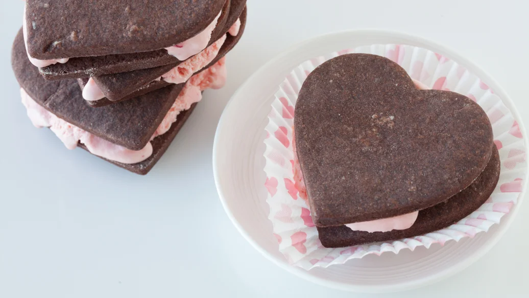 Chocolate Shortbread Ice Cream Sandwiches