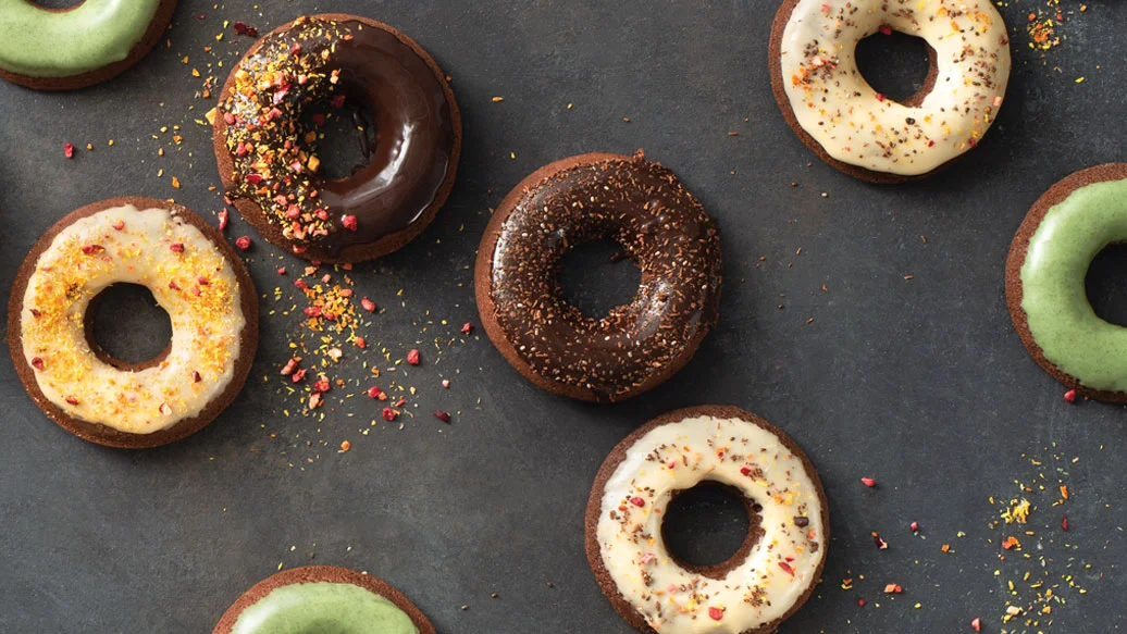 Perfect Portion Chocolate Cake Donuts