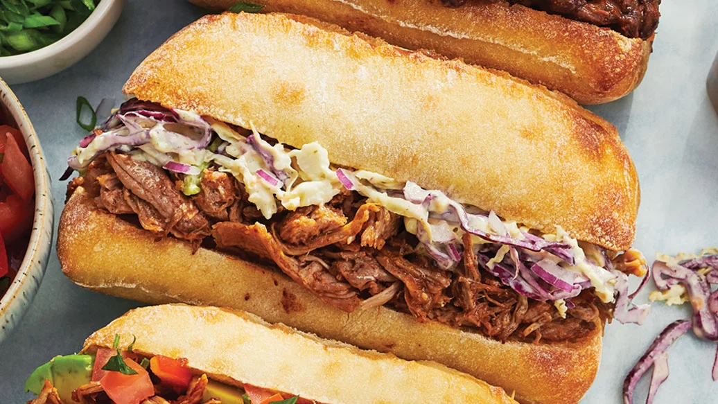 Pulled Pork & Coleslaw Sandwich