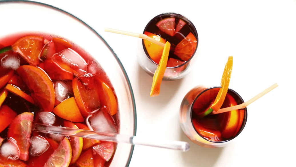 Lemon Mango Tea Sangria