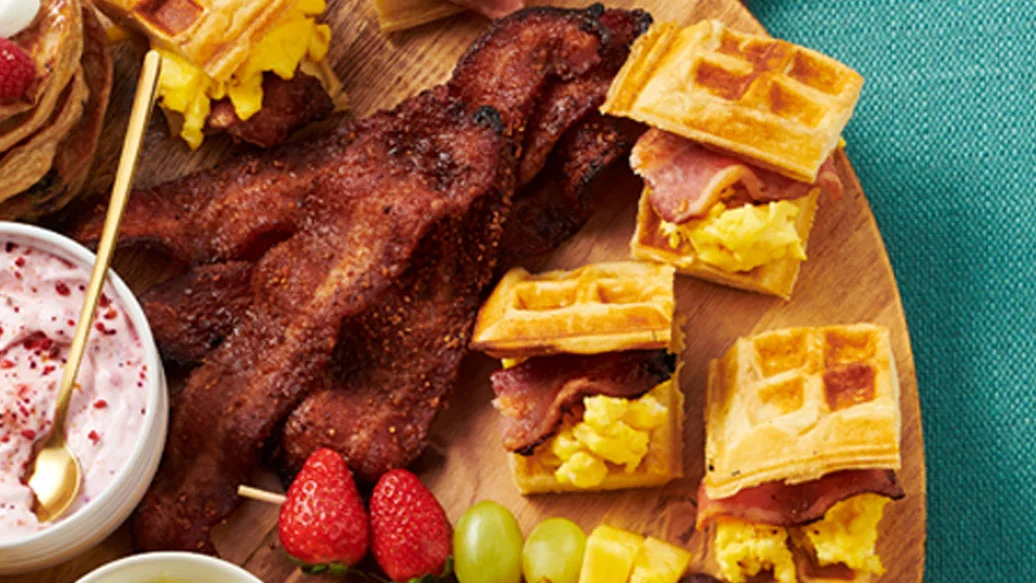 Breakfast Waffle Sandwiches 