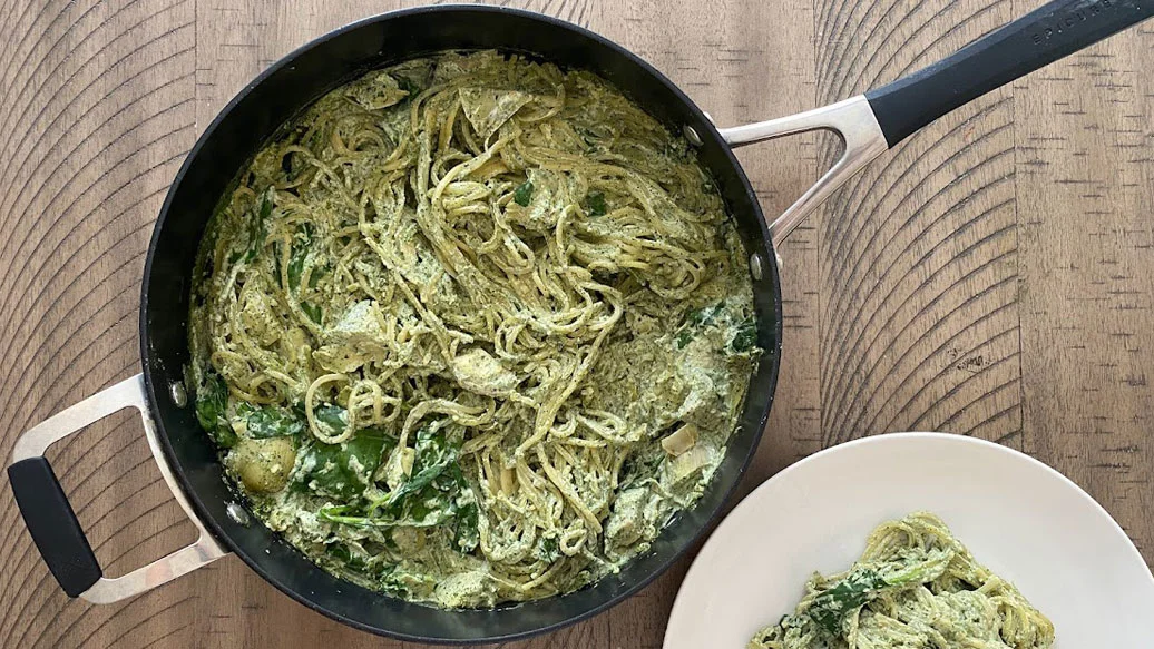 Spinach & Artichoke Spaghetti 