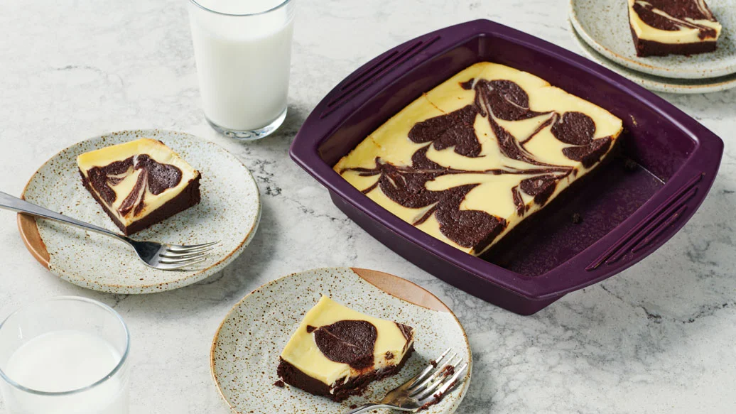 Brownies marbrés au fromage à la crème