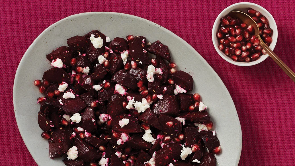 Roasted Balsamic Beets with Feta 