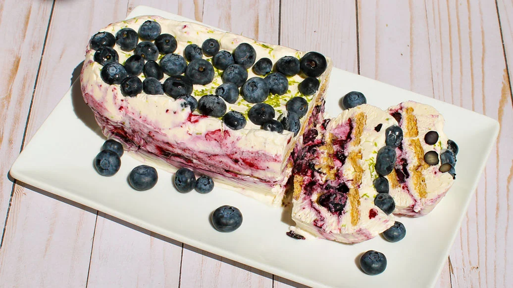 Blueberry Lime Ice Box Cake 