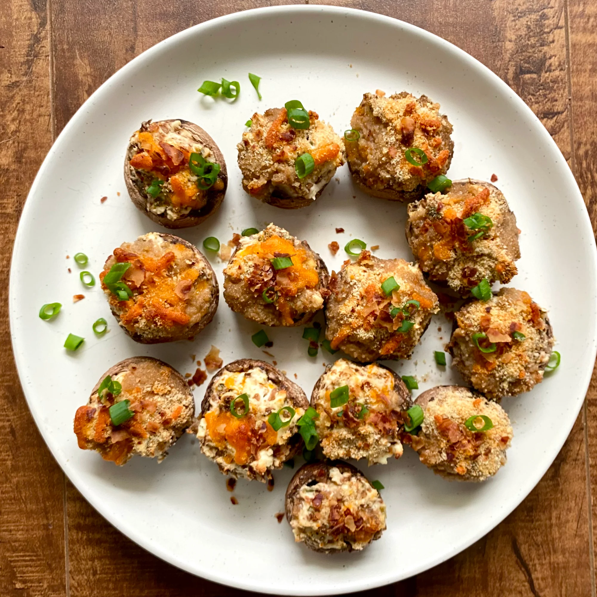 Jalapeño Popper Stuffed Mushrooms