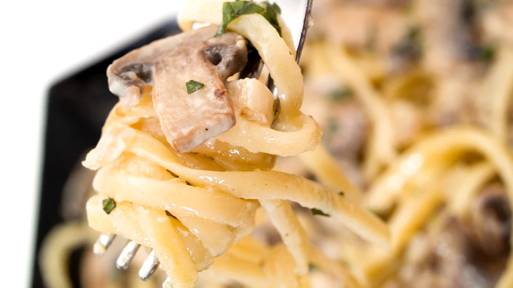 Herbed Garlic and Mushroom Pasta