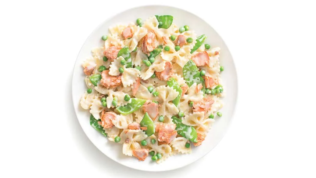 Salmon Alfredo Bow Ties