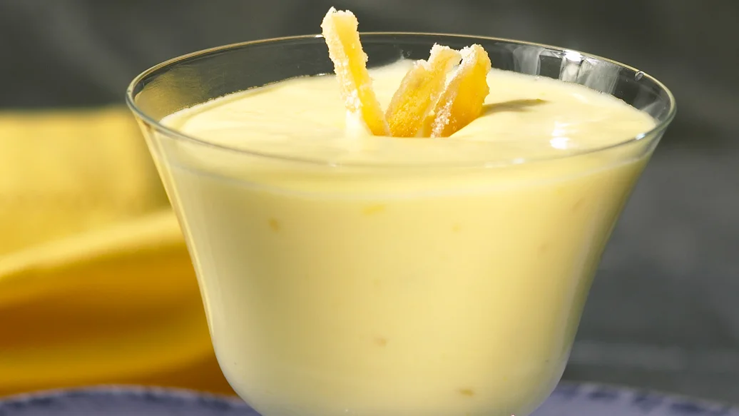 Mousse au citron au gingembre