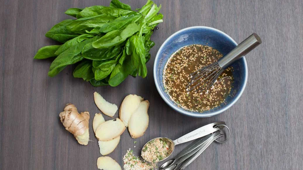 Vinaigrette sésame et gingembre