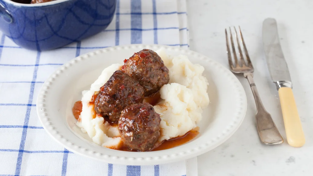 Red Pepper Jelly Meatballs