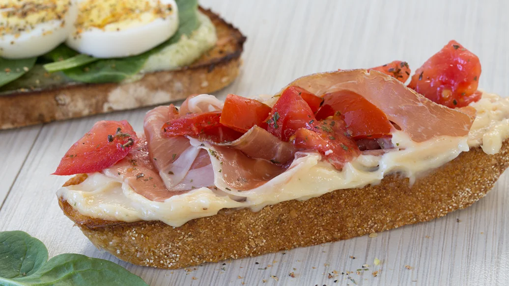 Bruschetta & Prosciutto Tartine