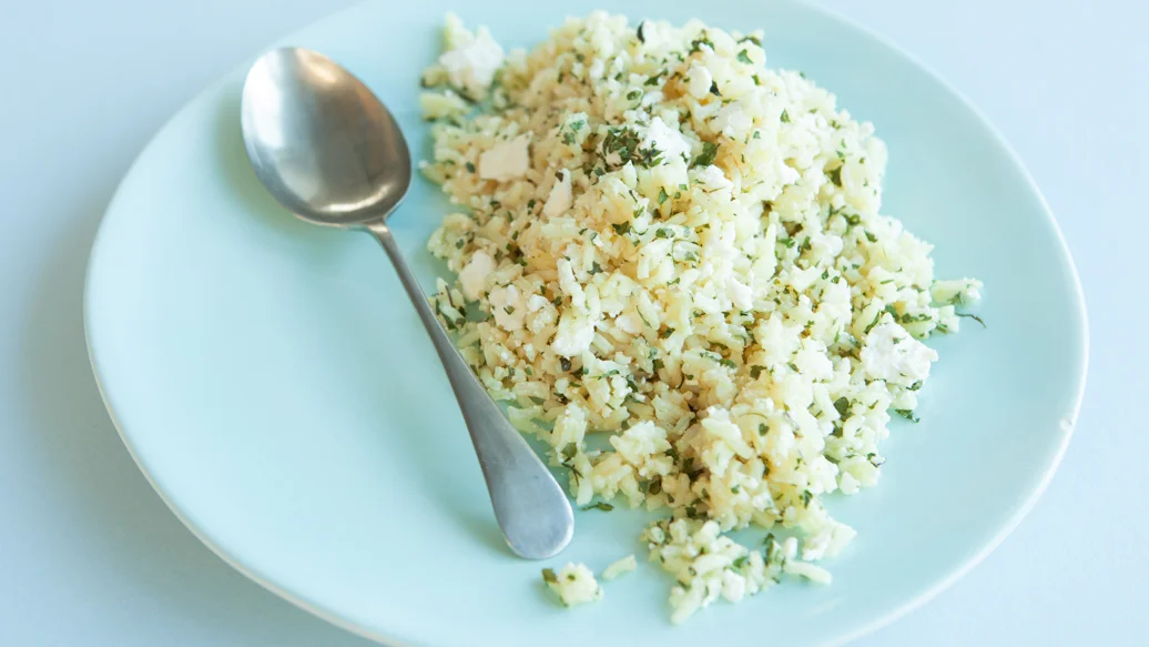 Rice with Feta and Mint