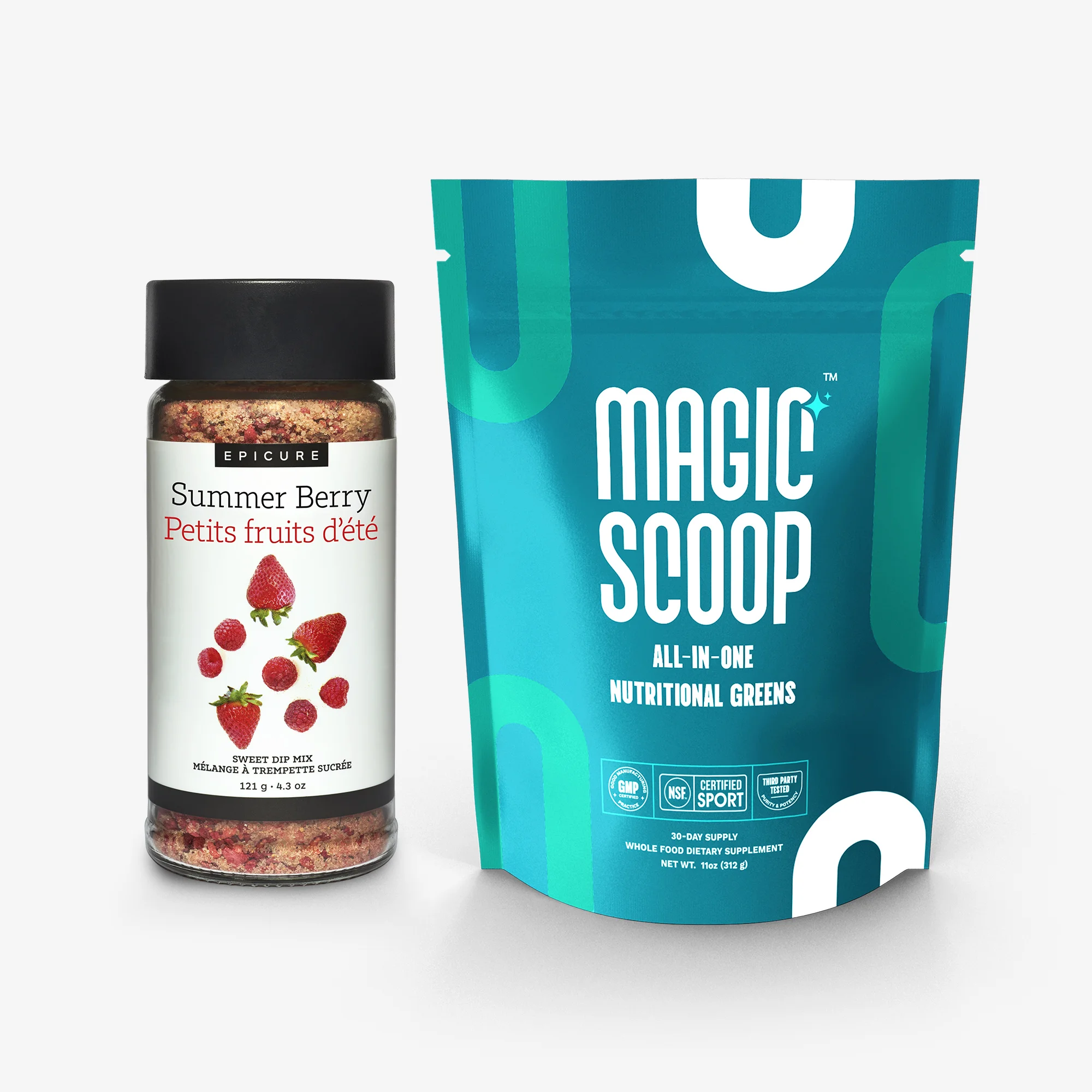 Magic Scoop + Mélange à trempette sucrée Petits fruits d’été  