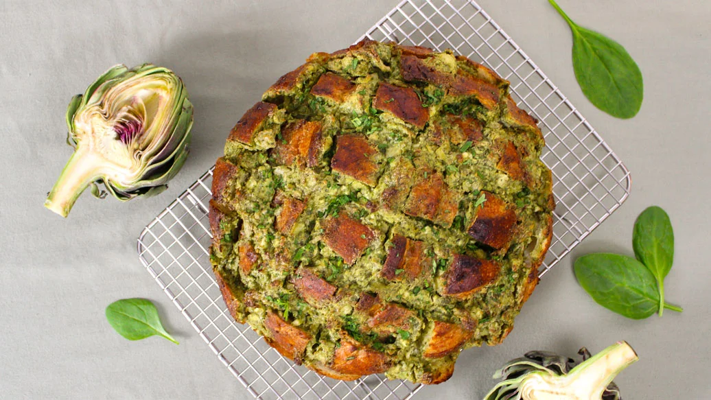 Spinach & Artichoke Pull-Apart Bread 