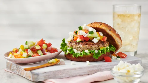 Greek Turkey Burgers | Epicure.com