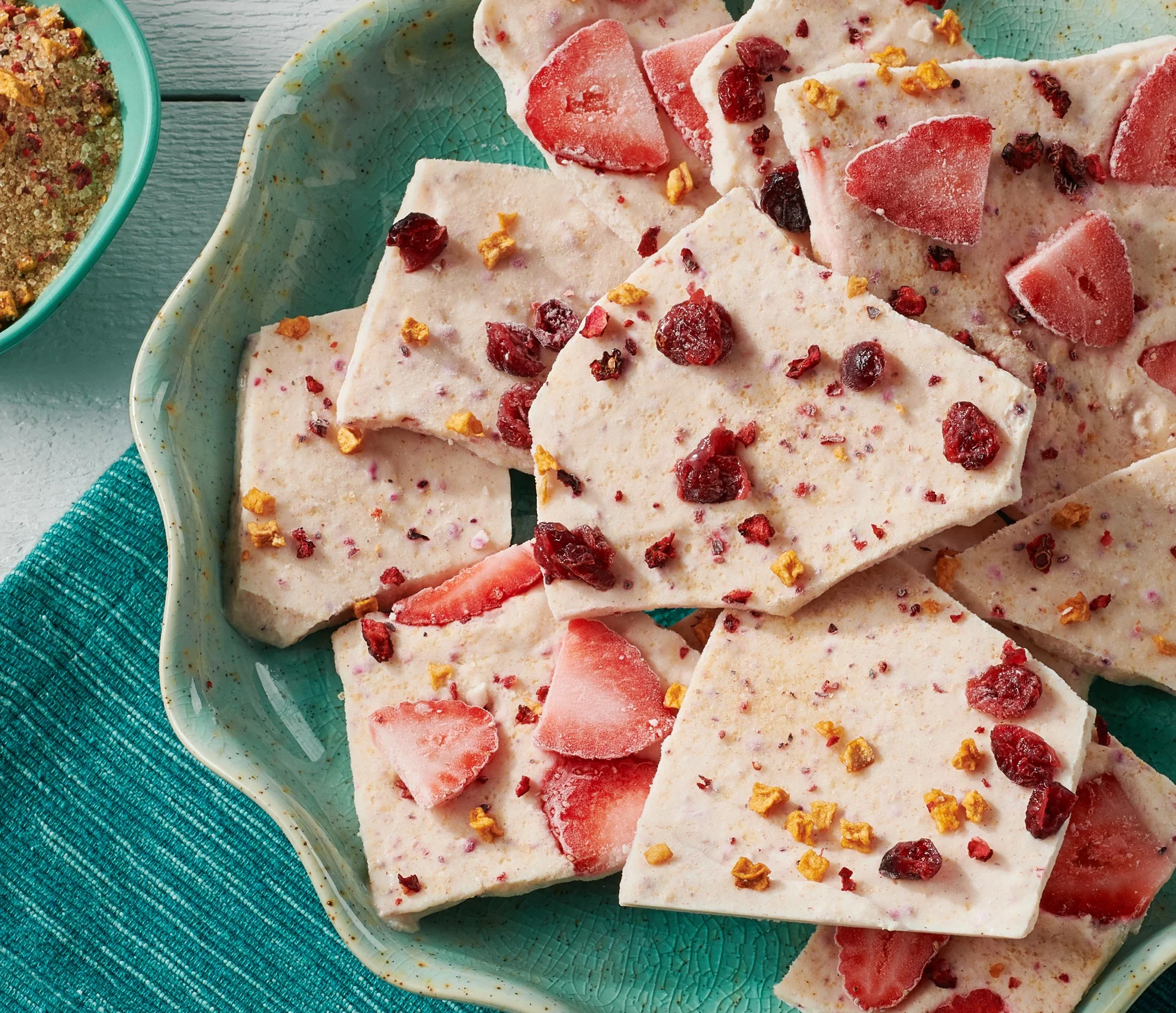 Sweet Cottage Cheese Bark