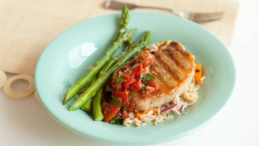 Grilled Adobo Pork Chops