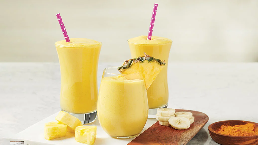 The Best Vegan Tropical Turmeric Smoothie