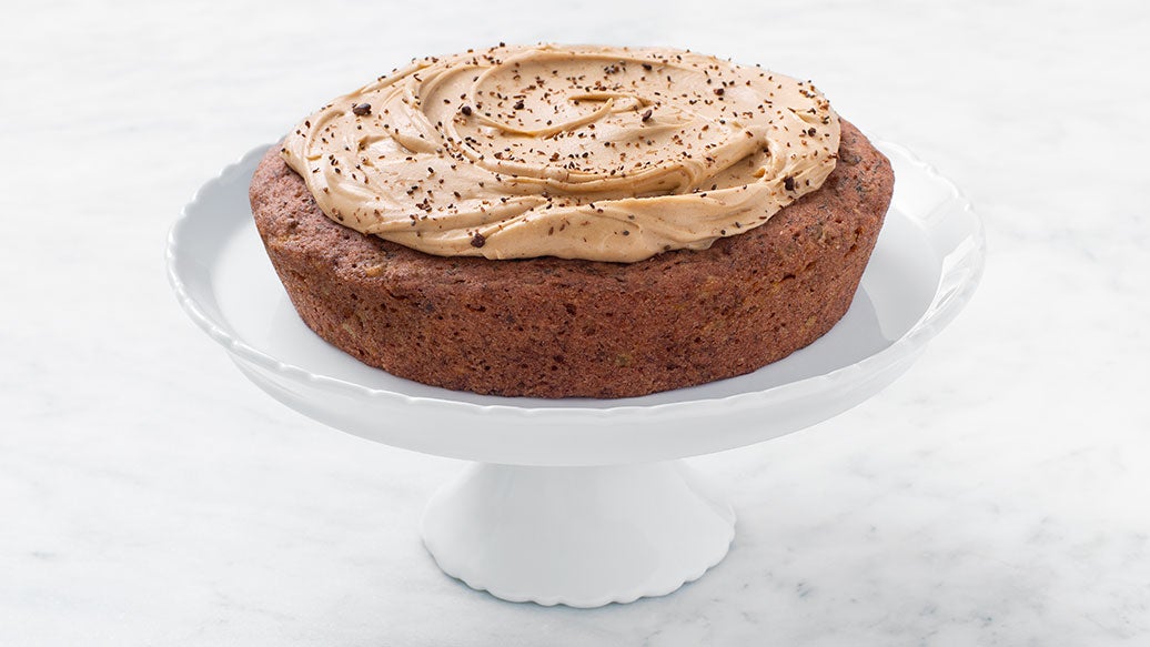 Chocolate Banana Cake with Espresso Fudge Frosting - Baker by Nature