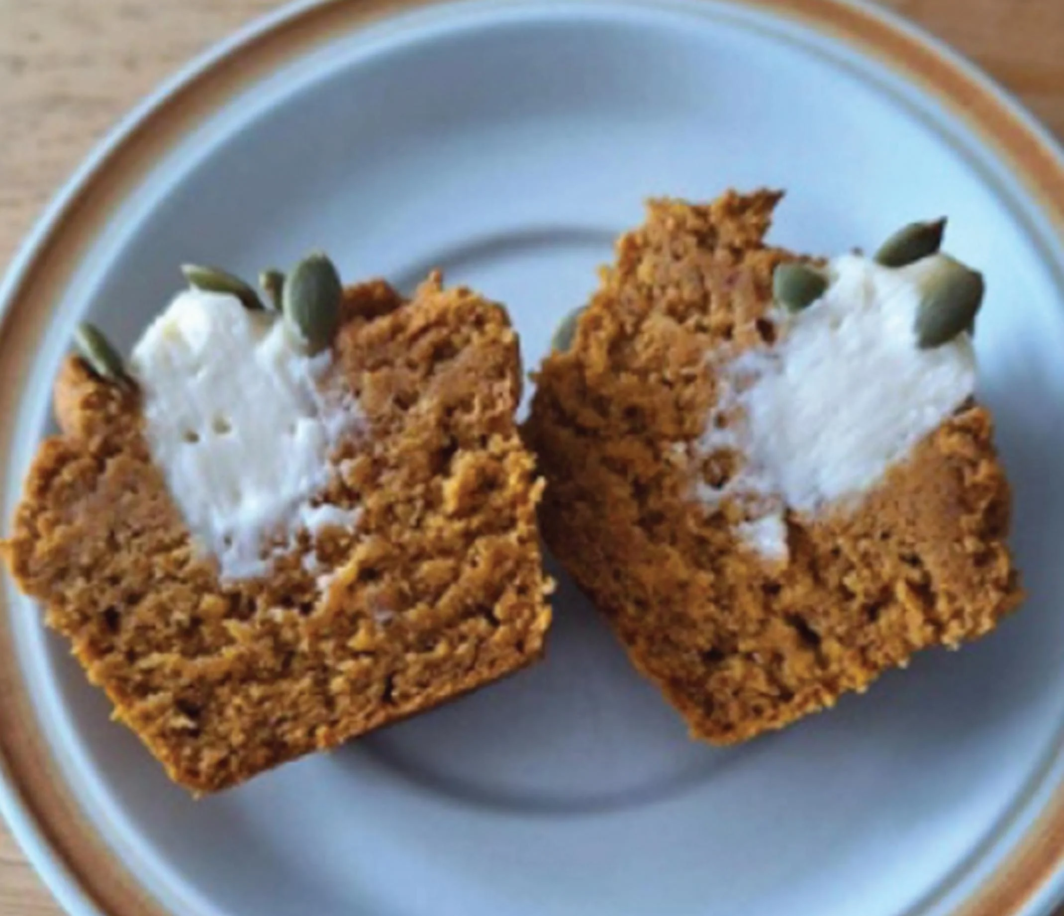 Muffins au fromage à la crème et à la citrouille