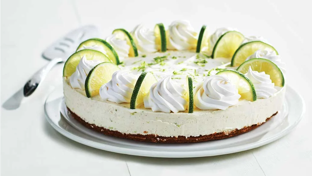 Gâteau au fromage à la lime sans cuisson