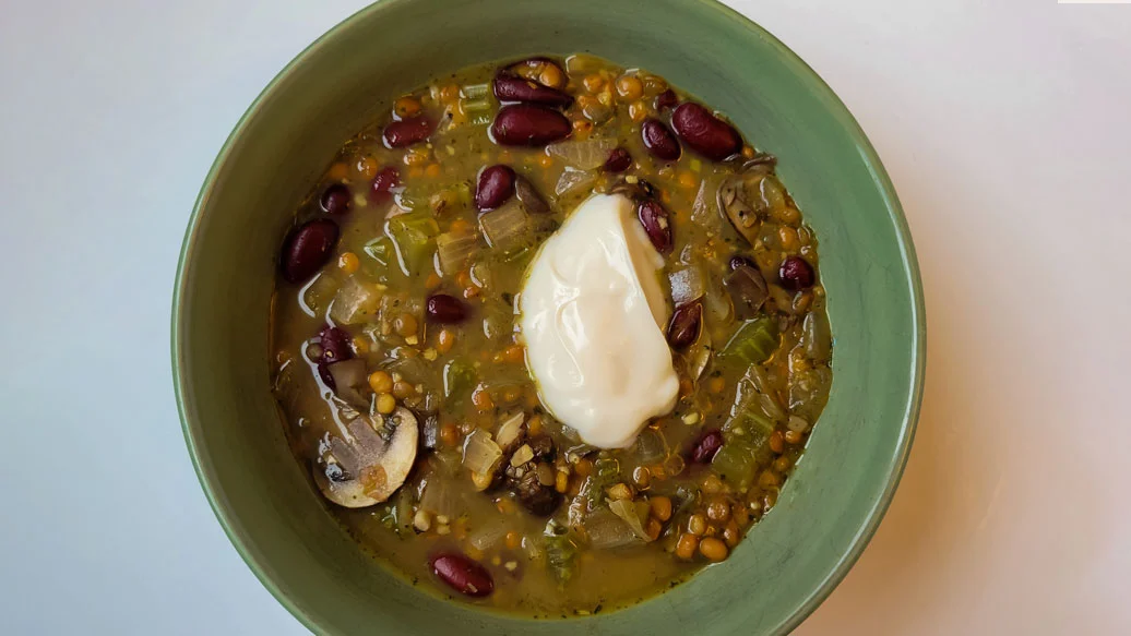 Mushroom Lentil & Bean Stew