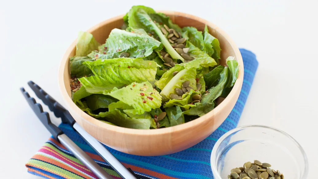 Honey-Lime Romaine & Toasted Pepitas Salad