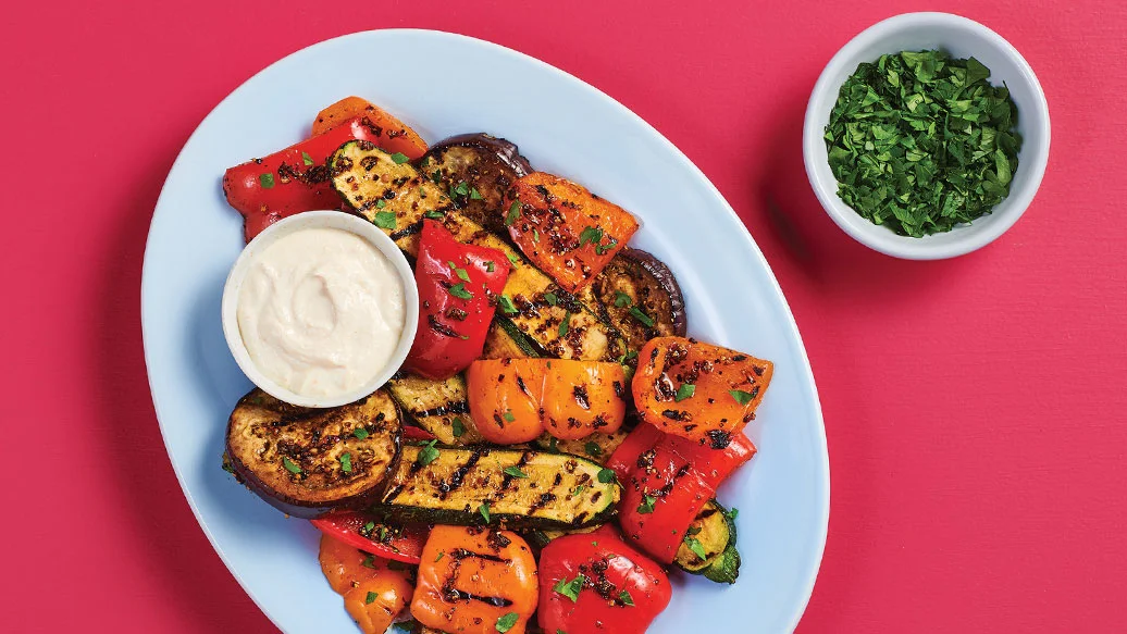 Légumes grillés au bifteck de Montréal