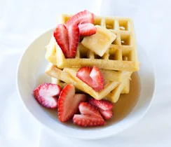 Classic Waffles for Valentine's