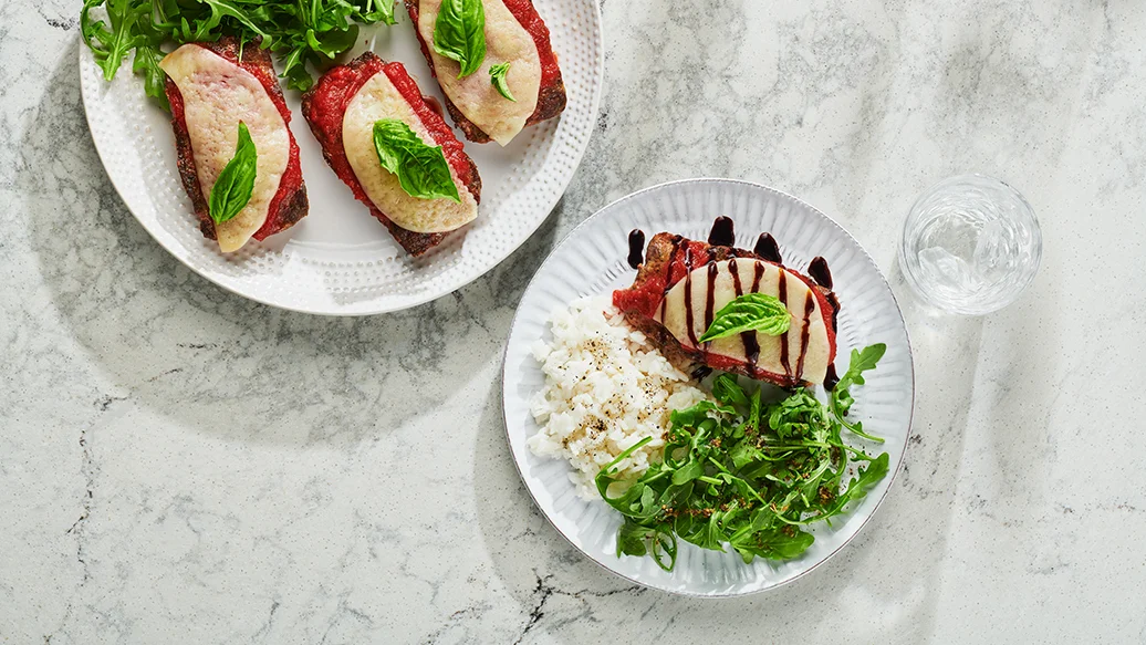 Mini Summer Caprese Meatloaf