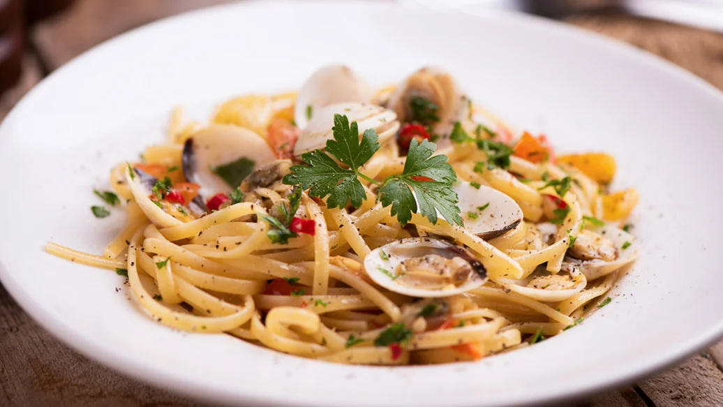 Spicy Clam Linguine