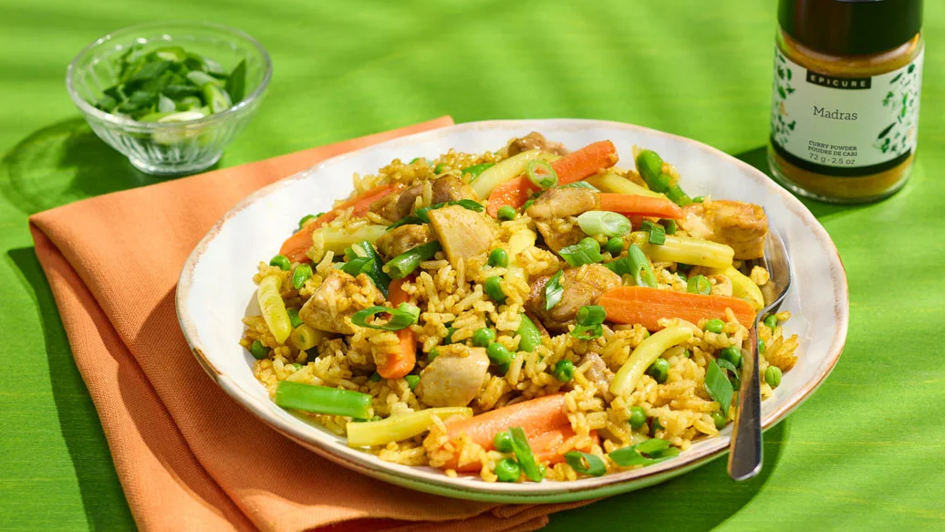Curried Chicken Fried Rice