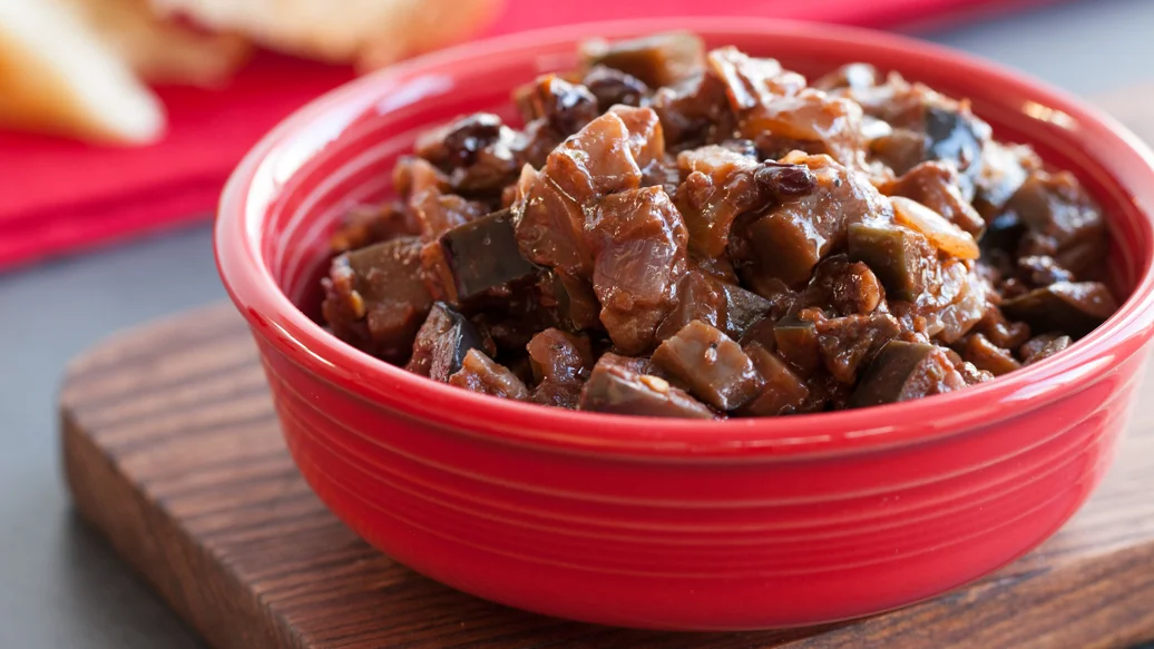 Caponata d’aubergines épicées