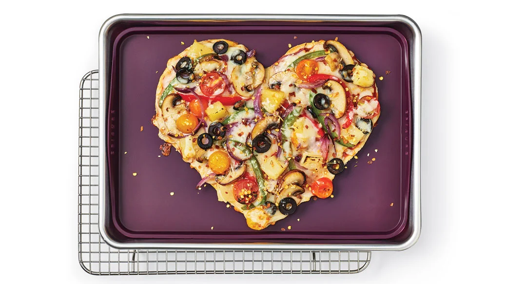 Pizza Saint-Valentin (Pizza forme de coeur)