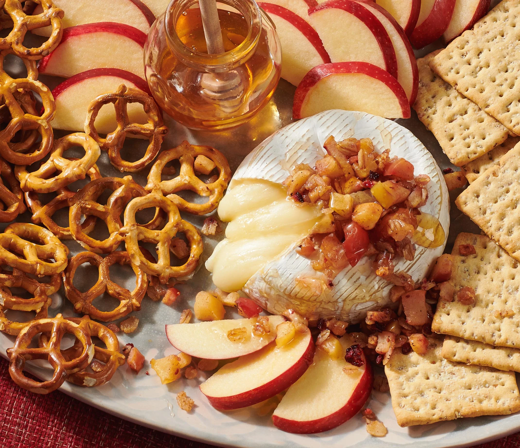 Apple Crisp Baked Brie