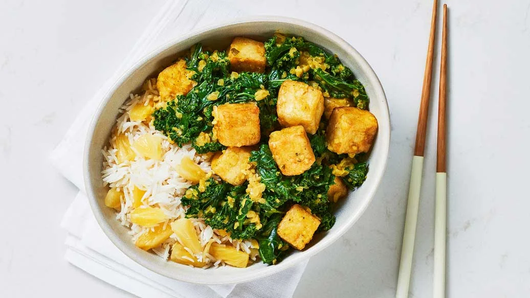 Tofu au riz à l’ananas