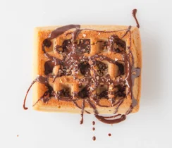 Maple Salted Chocolate Waffles