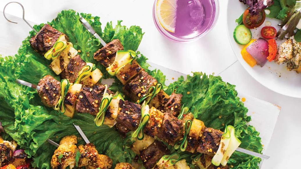 Asian Beef & Pineapple Kebabs