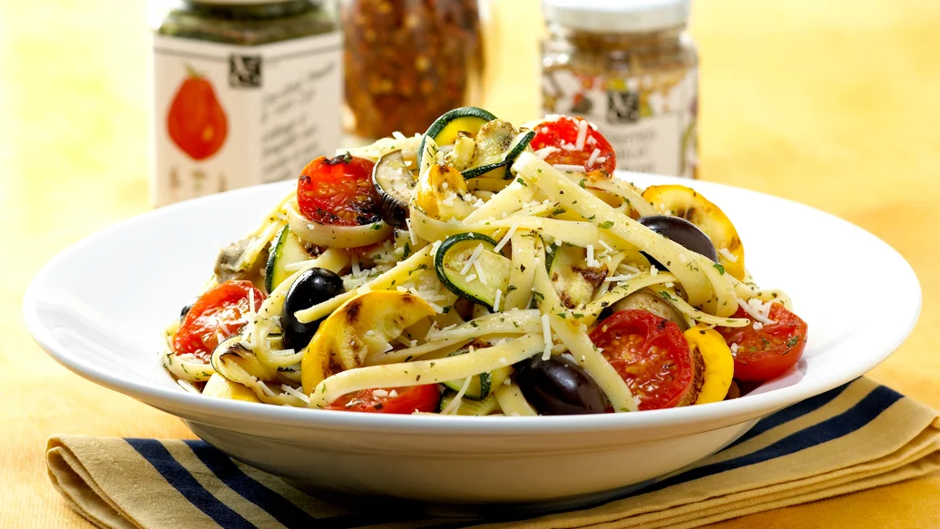 Pasta Pronto with Black Olives