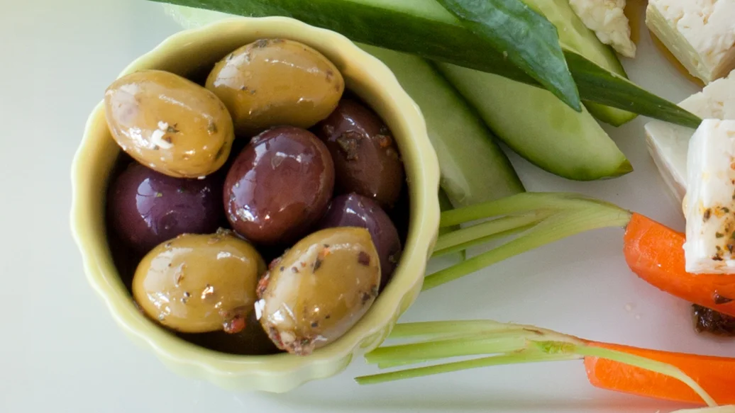Olives marinées à la grecque