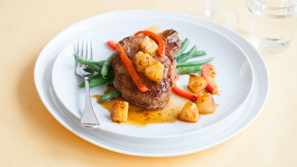 Pineapple Glazed Pork Chops