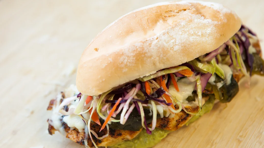 Mexican Chicken and Cheese Tortas