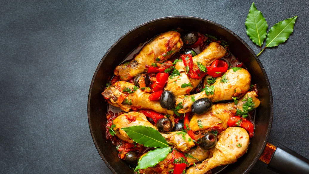 Chicken Provençales with Bell Peppers and Olives