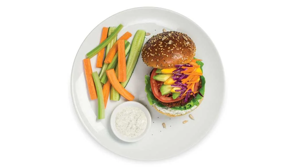 Rainbow Beet Burger