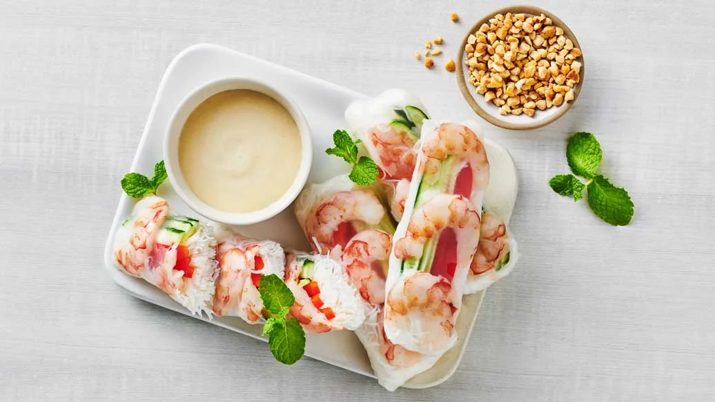 Tahini Summer Rolls