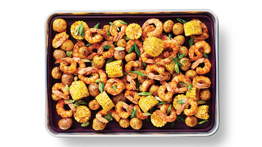 Louisiana-Style Sheet Pan Prawns