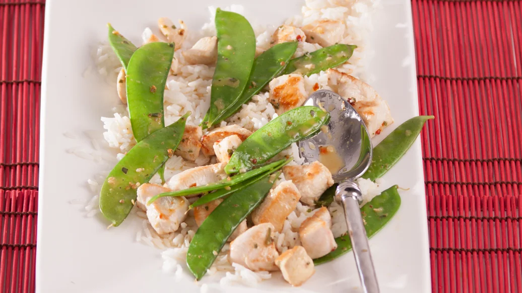 Chicken and Snow Pea Stir-fry