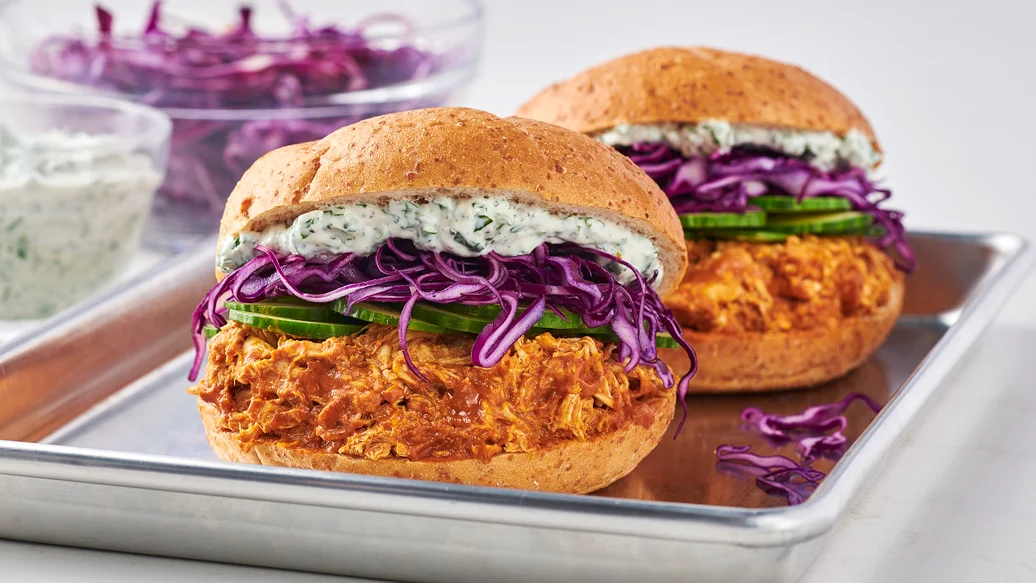 Pulled Butter Chicken Sandwich