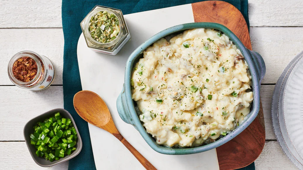 Cheesy Jalapeño Mashed Potatoes